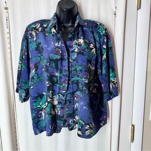 Vintage Details Floral Women's Shirt